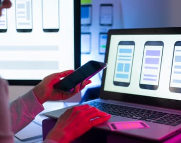 choosing an application style on the monitor